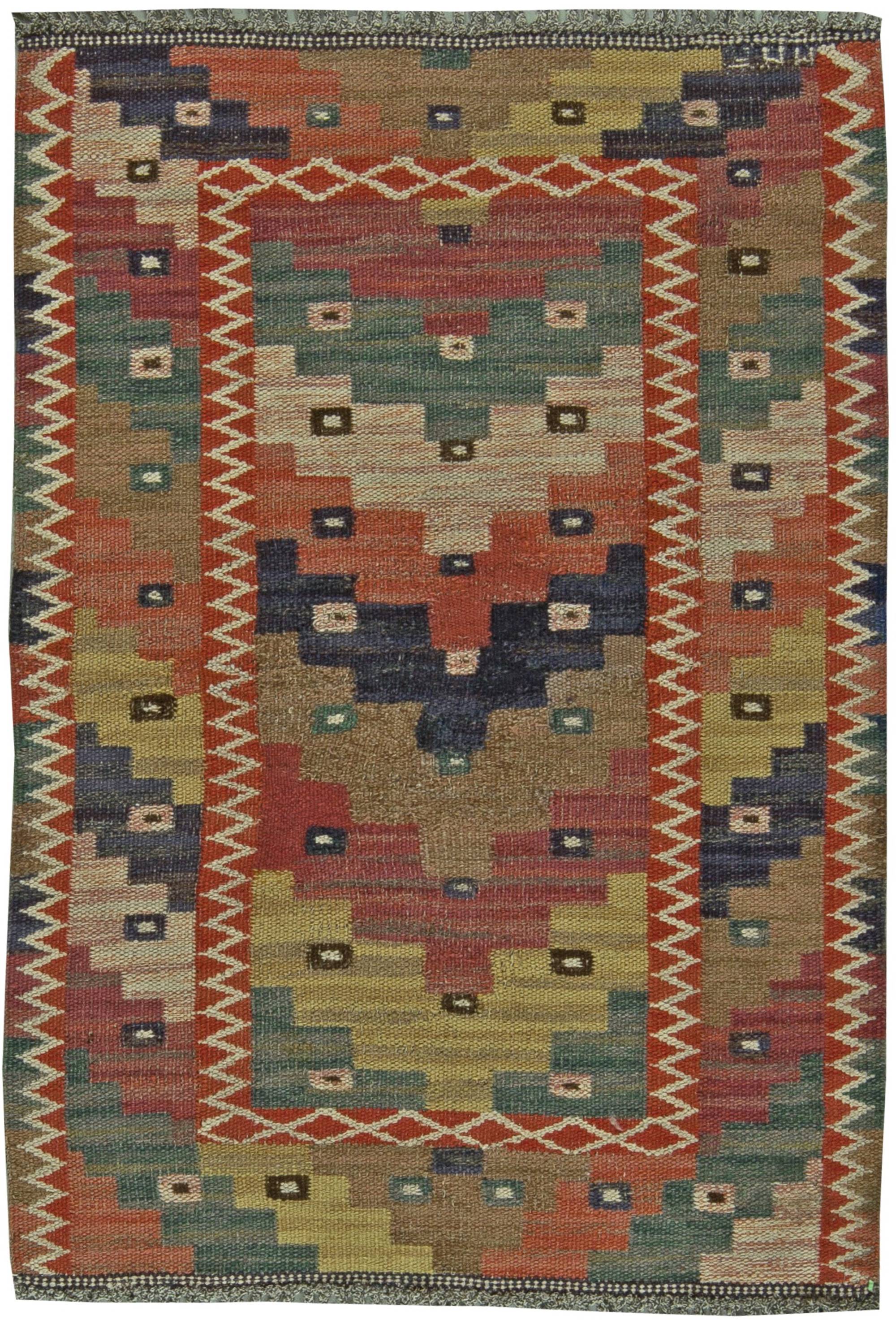 Vintage schwedische teppich von marta maas fjetterstrom